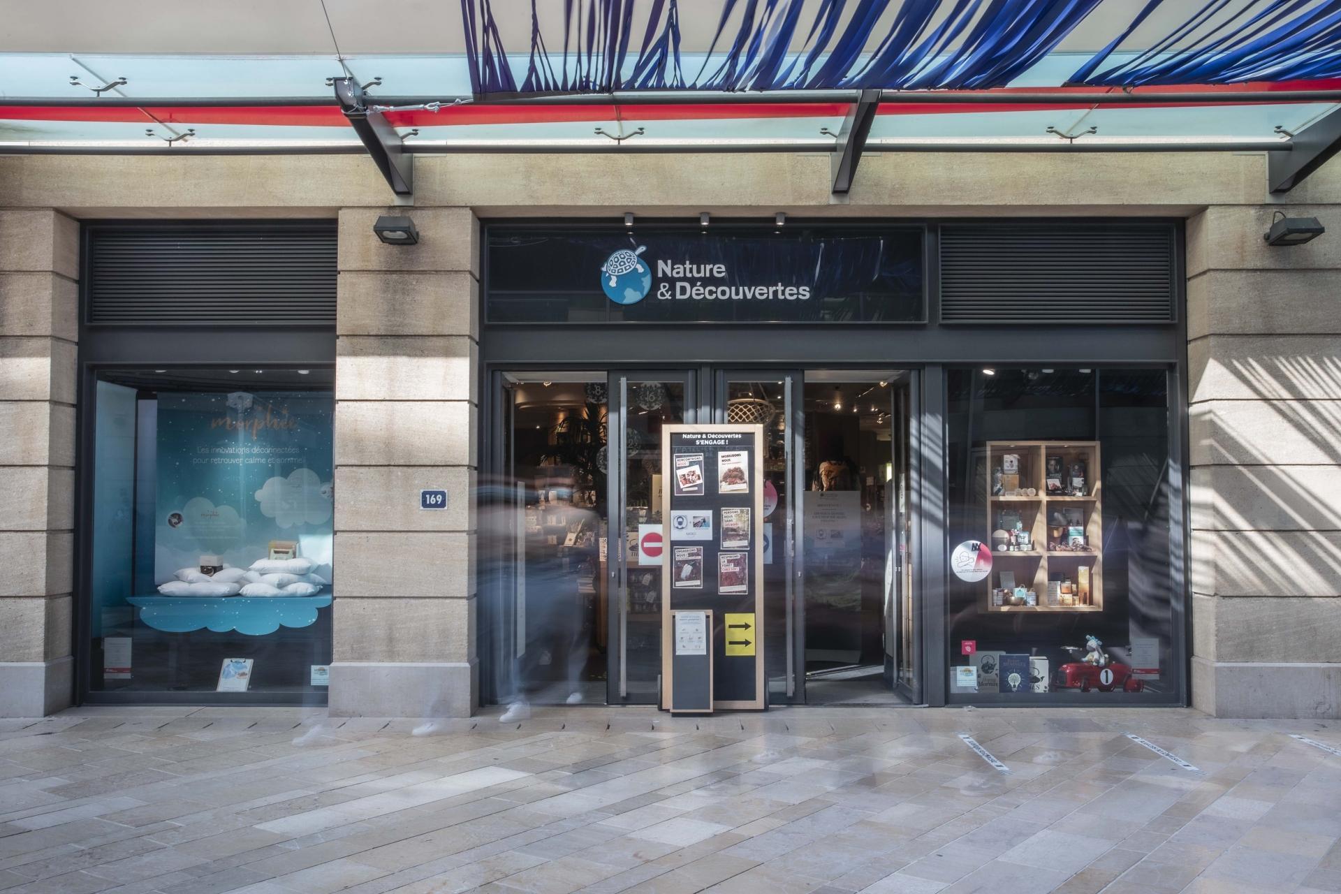 Boutique Nature et Découvertes dans le centre commercial Les Allées à  Aix-en-Provence.